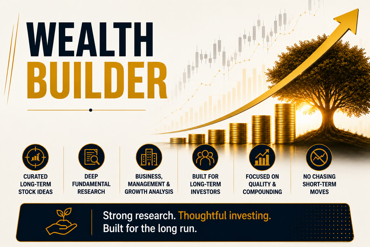 Wealth Builder: deep fundamental research built for long-term investors, focused on quality and compounding, not short-term moves.